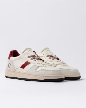 Court 2.0 VINTAGE CALF WHITE-BORDEAUX